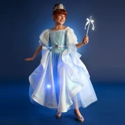 Cinderella Light-Up Costume For Kids With Interactive Light-Up Wand And Tiara By A Leading Role -Disney 2841107379256 9
