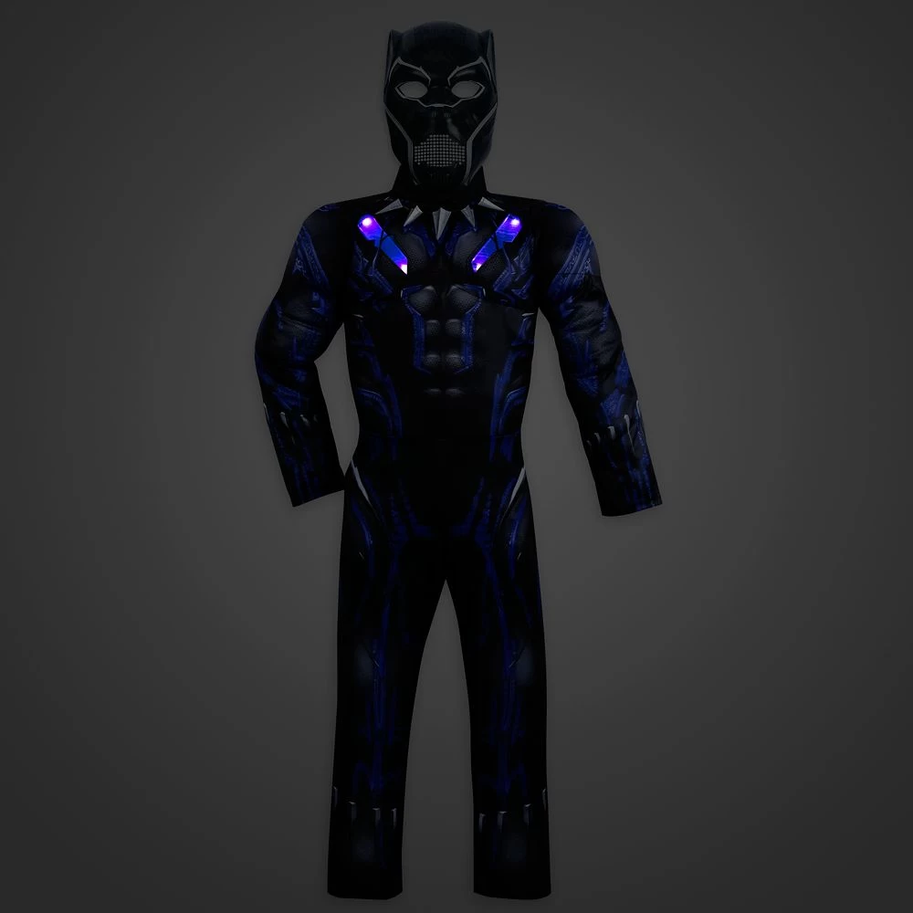 Black Panther Light-Up Costume For Kids 4 Black Panther Light-Up Costume For Kids - Image 2