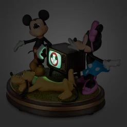 Mickey And Minnie Mouse With Pluto Light-Up Musical Figure – Disney100 -Disney 3600048307373 3