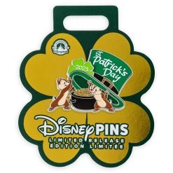 Chip 'n Dale St. Patrick's Day 2023 Pin – Limited Release -Disney 3801059597152 2