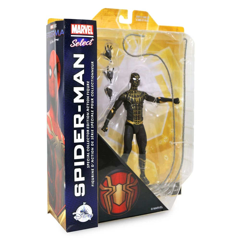 Spider-Man Black Suit Spider-Man: No Way Home Collector Edition Action Figure – Marvel Select By Diamond – 7'' 7 Spider-Man Black Suit Spider-Man: No Way Home Collector Edition Action Figure – Marvel Select By Diamond – 7'' - Image 5
