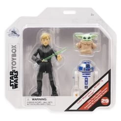 Luke Skywalker, R2-D2, And Grogu Action Figure Set – Star Wars Toybox -Disney 6101047624328 3