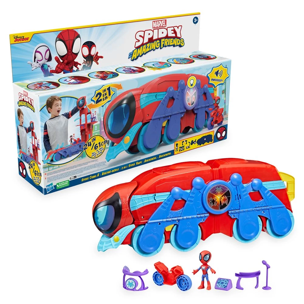 Spidey And His Amazing Friends Spider Crawl-R Play Set 3 Spidey And His Amazing Friends Spider Crawl-R Play Set