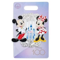 Mickey And Minnie Mouse Fantasyland Pin – Disney100 -Disney 6505056527551 2