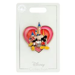 Mickey And Minnie Mouse Kissing Pin -Disney 6505106666537 2