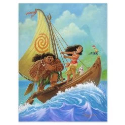 ''Moana Knows The Way'' Gallery Wrapped Canvas By Tim Rogerson – Limited Edition