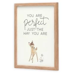 Bambi Framed Wood Wall Décor – ''You Are Perfect'' -Disney 6804058843562 2