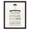 Mary Poppins ''Life Lessons'' Framed Wood Wall Décor -Disney 6804058843919