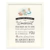 Alice In Wonderland ''Tea Time Wisdom'' Framed Wood Wall Décor
