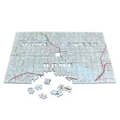 National Geographic My Town Personalized Wooden Puzzle – Map Scale: 1:26,000 -Disney 6805106023771 1
