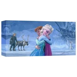 Frozen ''The Warmth Of Love'' Giclée On Canvas By Jim Salvati