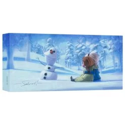 Frozen ''Memories Of Magic'' Giclée On Canvas By Jim Salvati