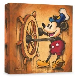 Mickey Mouse ''Happy Skipper'' Giclée On Canvas By Trevor Carlton
