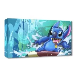 Stitch ''Surf Rider Stitch'' Giclée On Canvas By ARCY – Limited Edition
