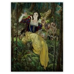 Snow White ''With A Smile And A Song'' Giclée By Heather Edwards – Limited Edition
