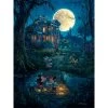 Mickey Mouse At The Haunted Mansion ''A Haunting Moon Rises'' By Rodel Gonzalez Canvas Artwork – Limited Edition