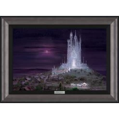 Cinderella ''Glass Castle'' By Peter Ellenshaw Framed Canvas Artwork – Limited Edition