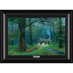 Snow White And The Seven Dwarfs ''Off To Home We Go'' By Peter Ellenshaw Framed Canvas Artwork – Limited Edition