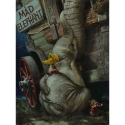 Dumbo ''Baby Of Mine'' By Heather Edwards Hand-Signed & Numbered Canvas Artwork – Limited Edition