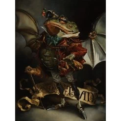 J. Thaddeus Toad ''The Insatiable Mr. Toad'' By Heather Edwards Hand-Signed & Numbered Canvas Artwork – Limited Edition