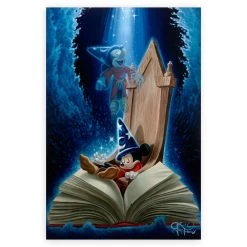 Sorcerer Mickey Mouse ''Dreaming Of Sorcery'' By Jared Franco Hand-Signed & Numbered Canvas Artwork – Limited Edition