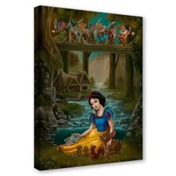 Snow White And The Seven Dwarfs ''Snow White's Sanctuary'' By Jared Franco Hand-Signed & Numbered Canvas Artwork – Limited Edition -Disney 6811047994249 1