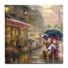 ''Mickey And Minnie In Paris'' Gallery Wrapped Canvas By Thomas Kinkade Studios -Disney 6811059662963