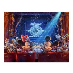 ''90 Years Of Mickey'' Gallery Wrapped Canvas By Thomas Kinkade Studios