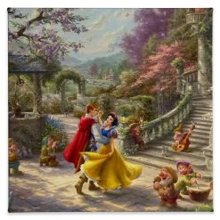 ''Snow White Dancing In The Sunlight'' Gallery Wrapped Canvas By Thomas Kinkade Studios