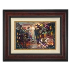 ''Spider-Man Vs. The Sinister Six'' Framed Canvas By Thomas Kinkade Studios – Limited Edition
