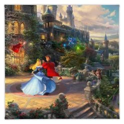 ''Sleeping Beauty Dancing In The Enchanted Light'' Gallery Wrapped Canvas By Thomas Kinkade Studios
