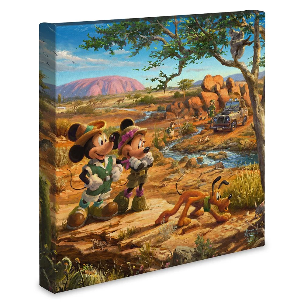 ''Mickey And Minnie In The Outback'' Gallery Wrapped Canvas By Thomas Kinkade Studios 4 ''Mickey And Minnie In The Outback'' Gallery Wrapped Canvas By Thomas Kinkade Studios - Image 2