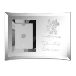Mickey And Minnie Mouse Glass Frame By Arribas – Large – Personalized