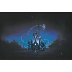 Cinderella Castle ''40 Magical Years'' Giclée By Noah