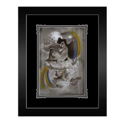 Peter Pan ''Fighting For Never Land'' Framed Deluxe Print By Noah