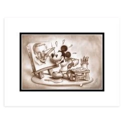 Mickey Mouse ''A Stroke Of Genius'' Deluxe Print By Noah