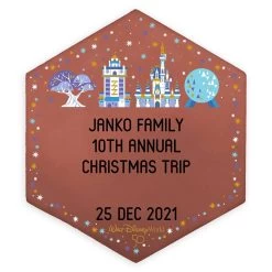 Walt Disney World 50th Anniversary Four Park Commemorative Legacy Paver – 6'' – Personalized