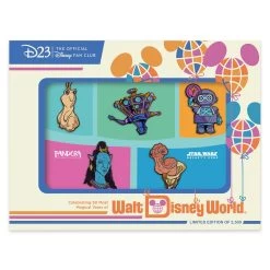 D23 Exclusive Walt Disney World 50th Anniversary Pin Set – ''Galactic Journeys'' – Limited Edition -Disney 9942058530697 6