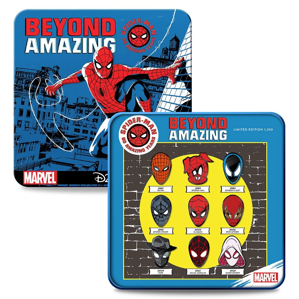 D23-Exclusive Marvel's Spider-Man 60th Anniversary Pin Set 3 D23-Exclusive Marvel's Spider-Man 60th Anniversary Pin Set