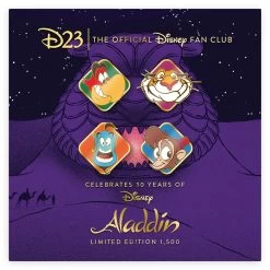 D23-Exclusive Aladdin 30th Anniversary Commemorative Pin Set – Limited Edition -Disney 9942058530838 1